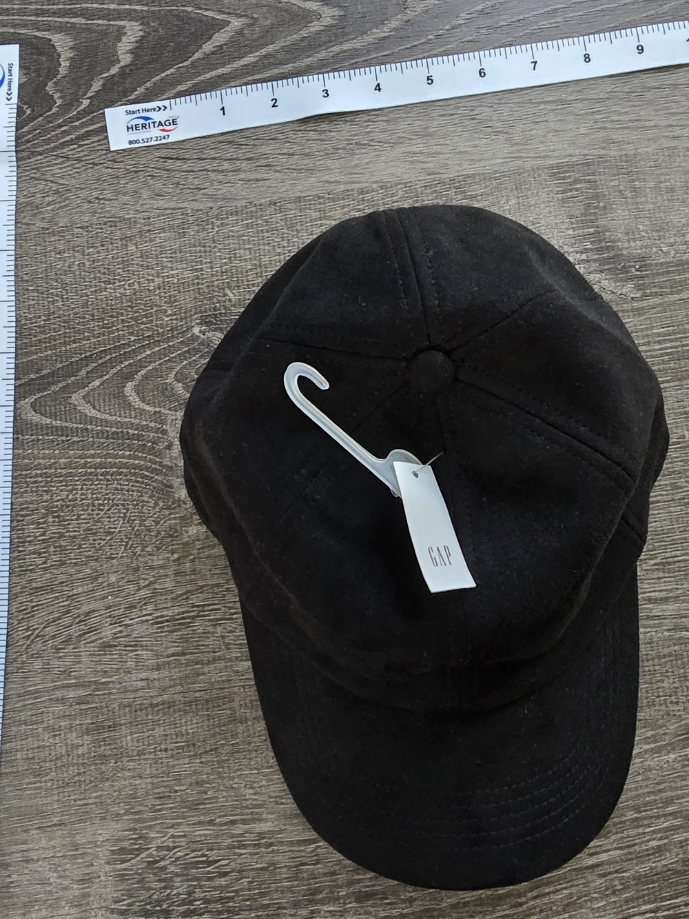 GAP Black Suede Baseball Cap